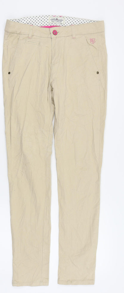 hamton republic Womens Beige   Trousers  Size 28 in L26 in