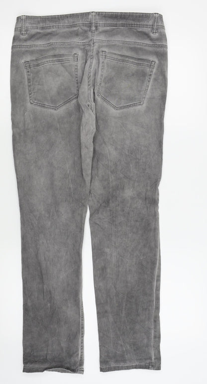 Womens UK Size 12 UpFashion Regular Fit Skinny Grey Jeans