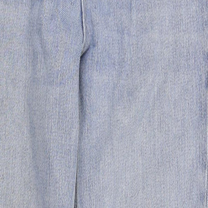 Topshop Womens Blue   Straight Jeans Size 28 in L31 in - ripped jeans