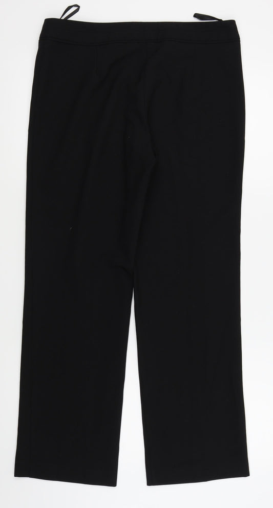 F&F Womens Black   Trousers  Size 10 L27 in