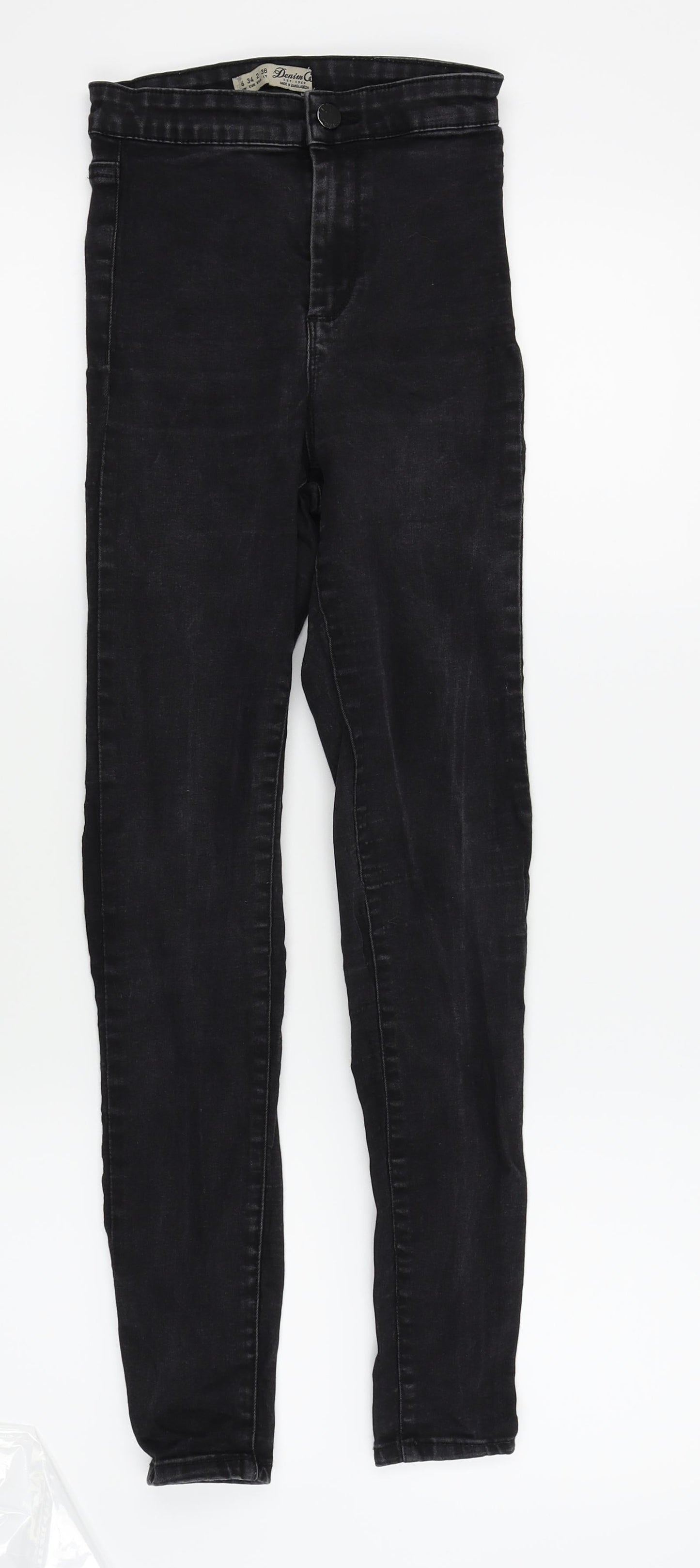 Womens UK Size 6 denim and co Regular Fit Skinny Black Jeans