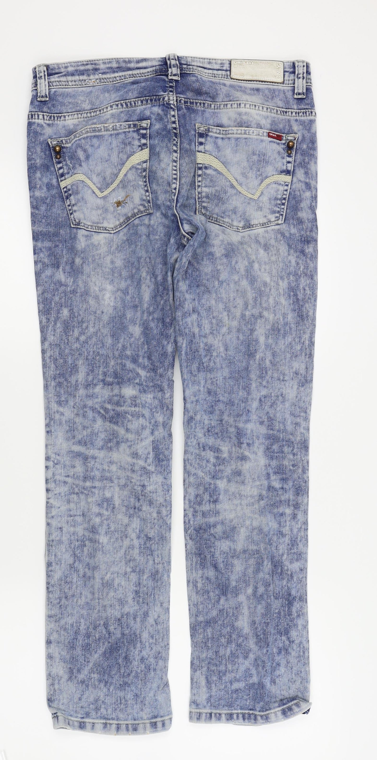 onlyjeans Womens Blue   Skinny Jeans Size 30 in L27 in - ripped jeans