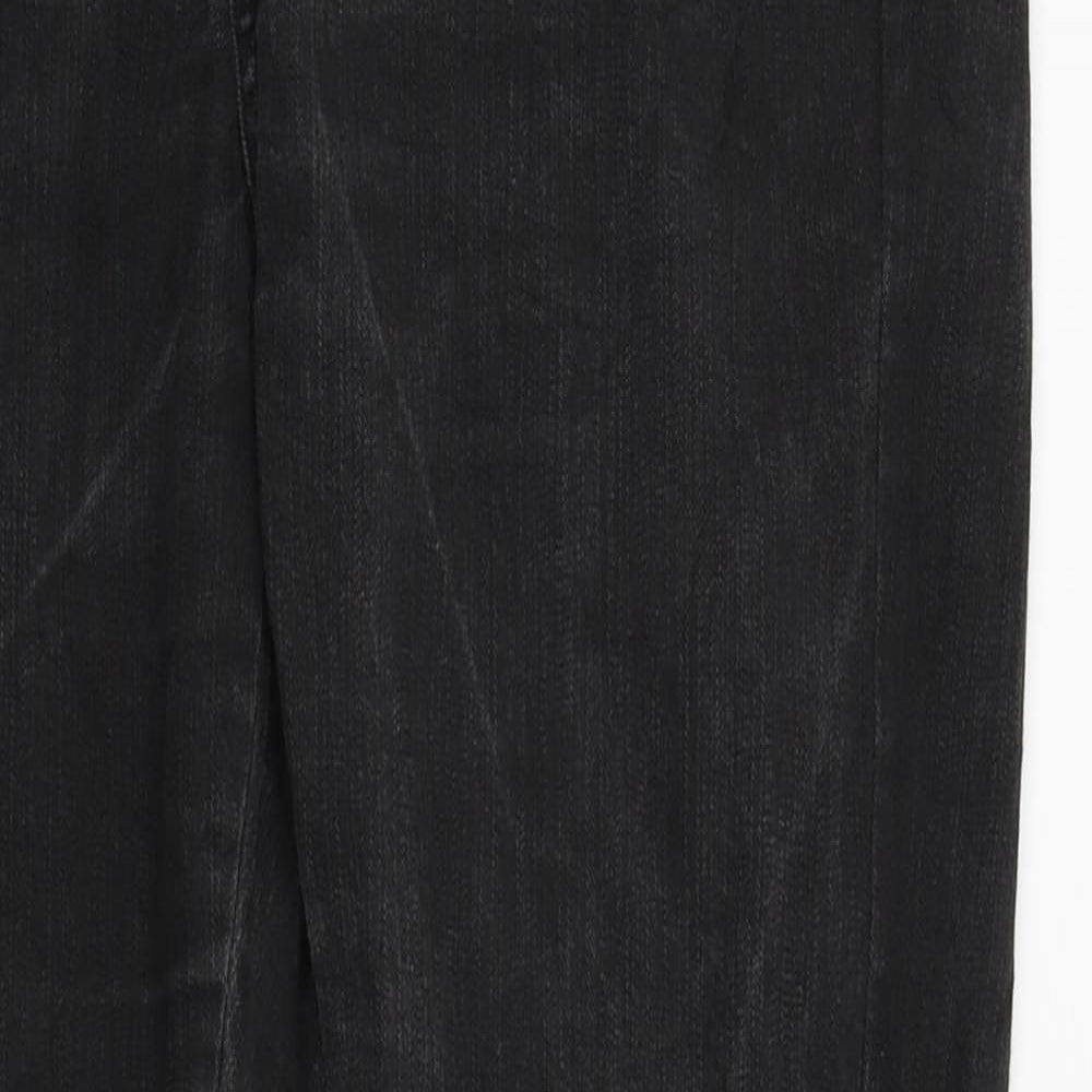 Womens UK Size 12 DENIM AND CO Regular Fit Skinny Black Jeans