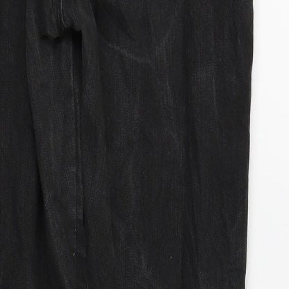 Womens UK Size 12 DENIM AND CO Regular Fit Skinny Black Jeans