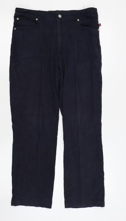 OLE Womens Blue Houndstooth  Skinny Jeans Size 10 L25 in
