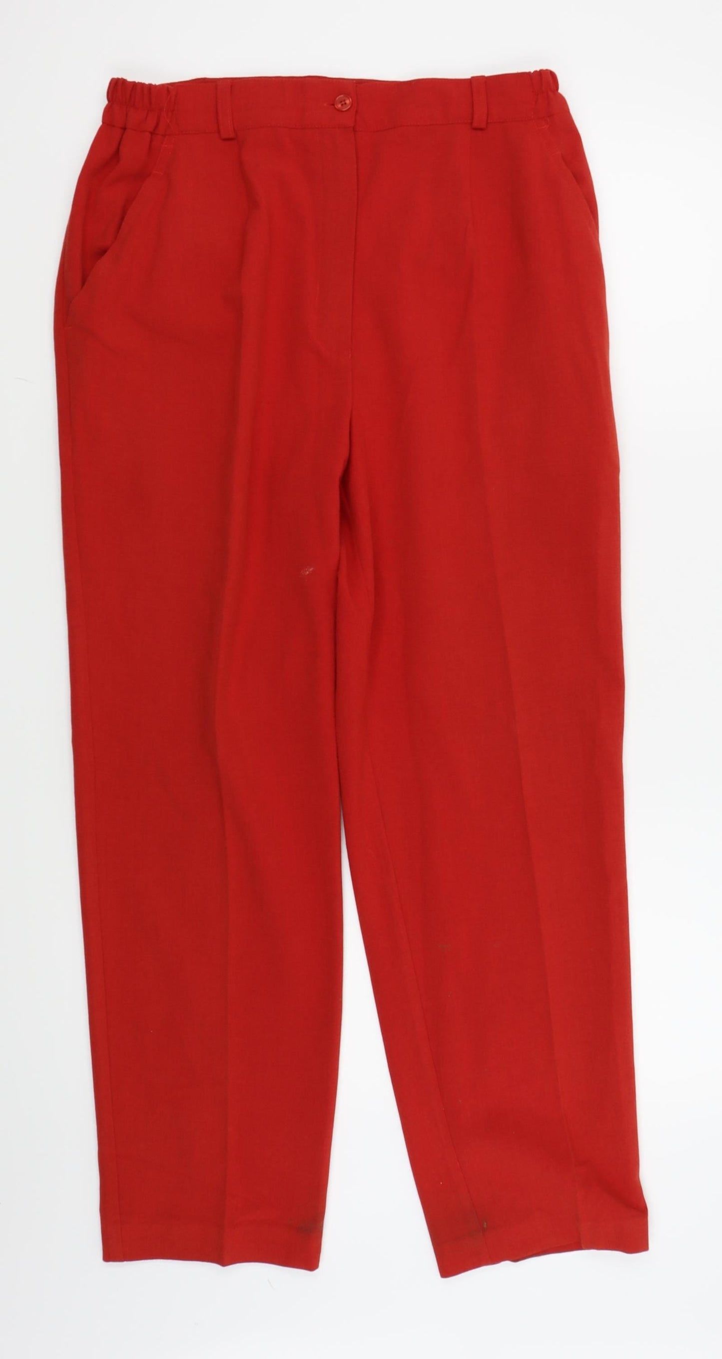 alison nickolas Womens Red   Trousers  Size 14 L25 in