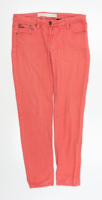 NEXT Womens Pink   Skinny Jeans Size 12 L25 in