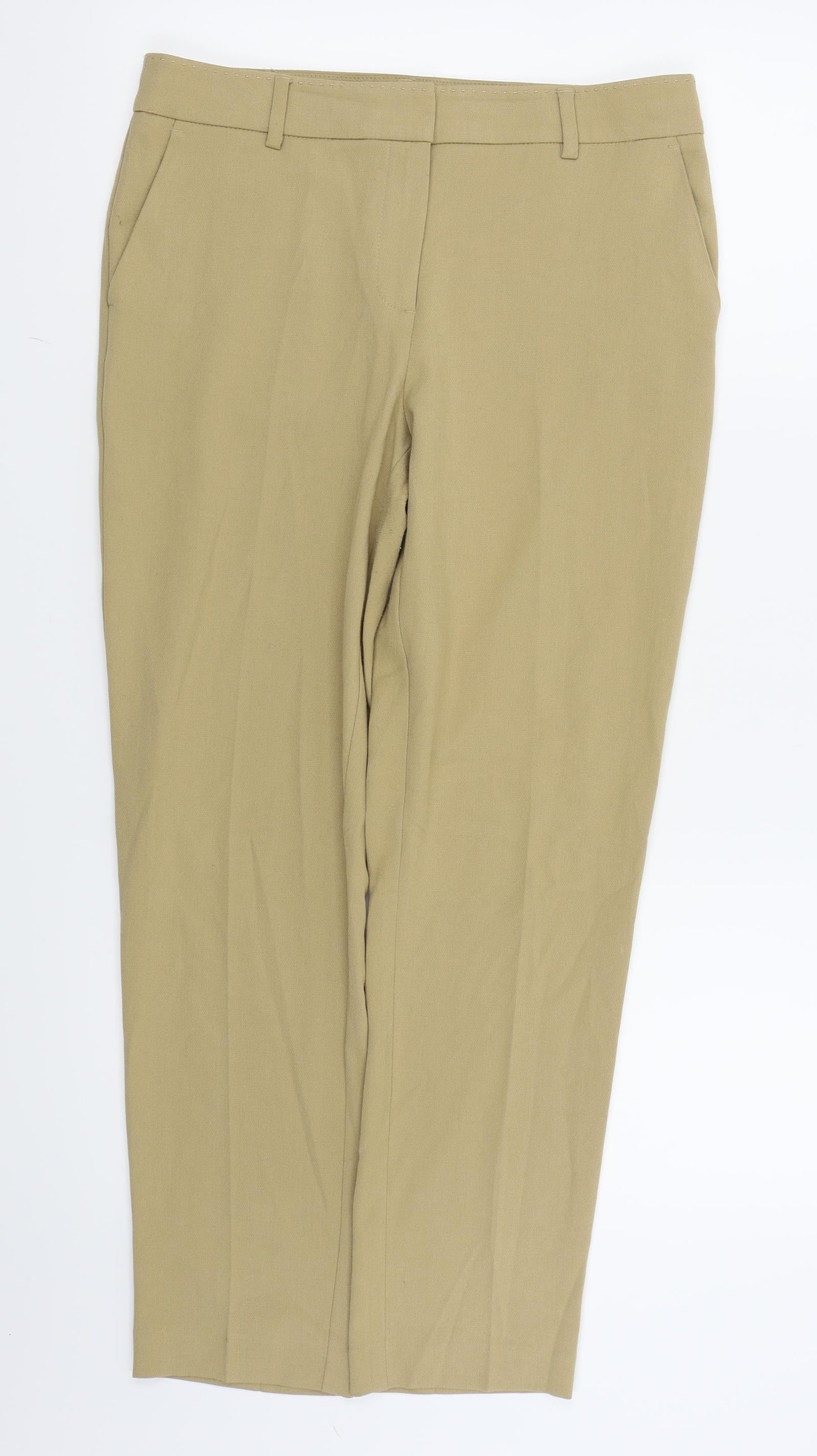 M&S Womens Beige   Trousers  Size 10 L25 in