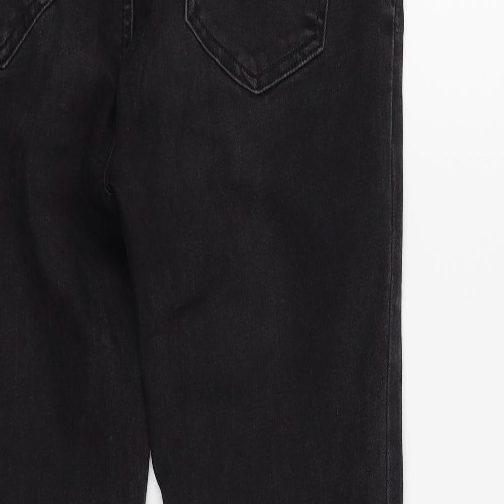 New Look Womens Black Floral  Skinny Jeans Size 10 L24 in