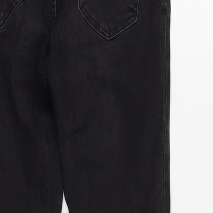 New Look Womens Black Floral  Skinny Jeans Size 10 L24 in