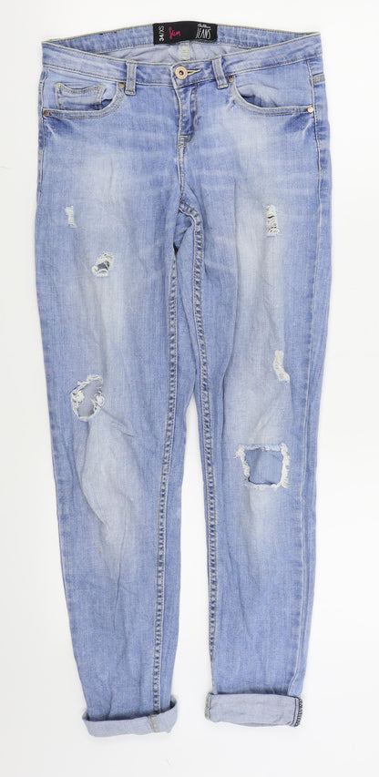 clillim jeans Womens Blue   Skinny Jeans Size XS L26 in - ripped jeans
