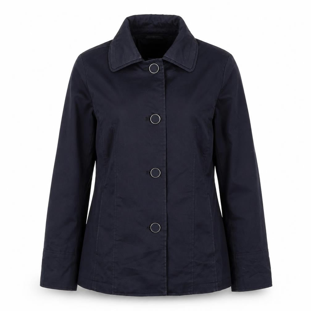 Womens UK Size 12 Per Una Blue Rain Coat
