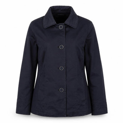 Womens UK Size 12 Per Una Blue Rain Coat
