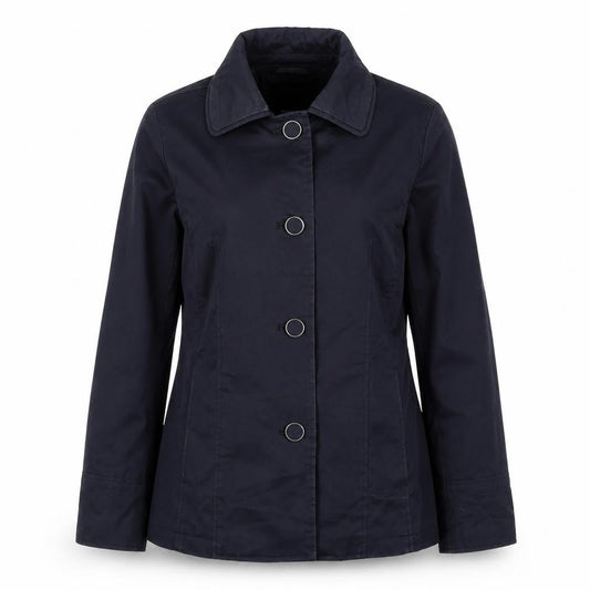 Womens UK Size 12 Per Una Blue Rain Coat