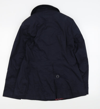 Womens UK Size 12 Per Una Blue Rain Coat