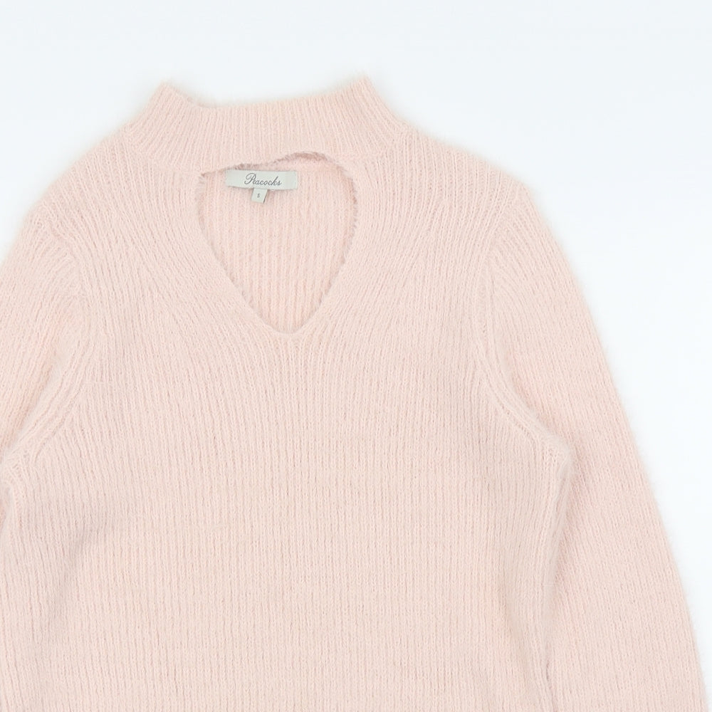 Peacocks Womens Pink   Pullover Jumper Size S