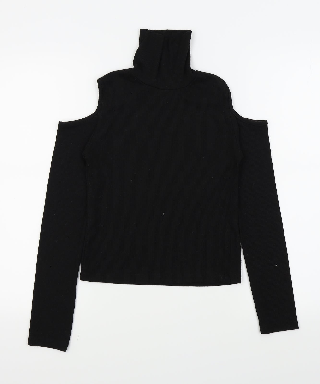YD Girls Black   Basic T-Shirt Size 11-12 Years