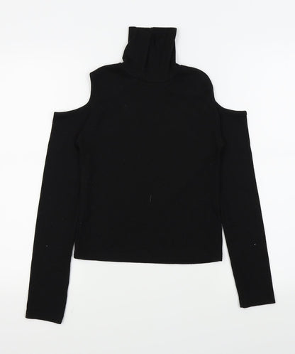 YD Girls Black   Basic T-Shirt Size 11-12 Years
