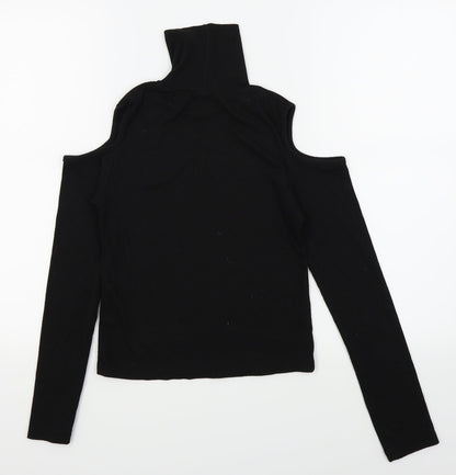 YD Girls Black   Basic T-Shirt Size 11-12 Years