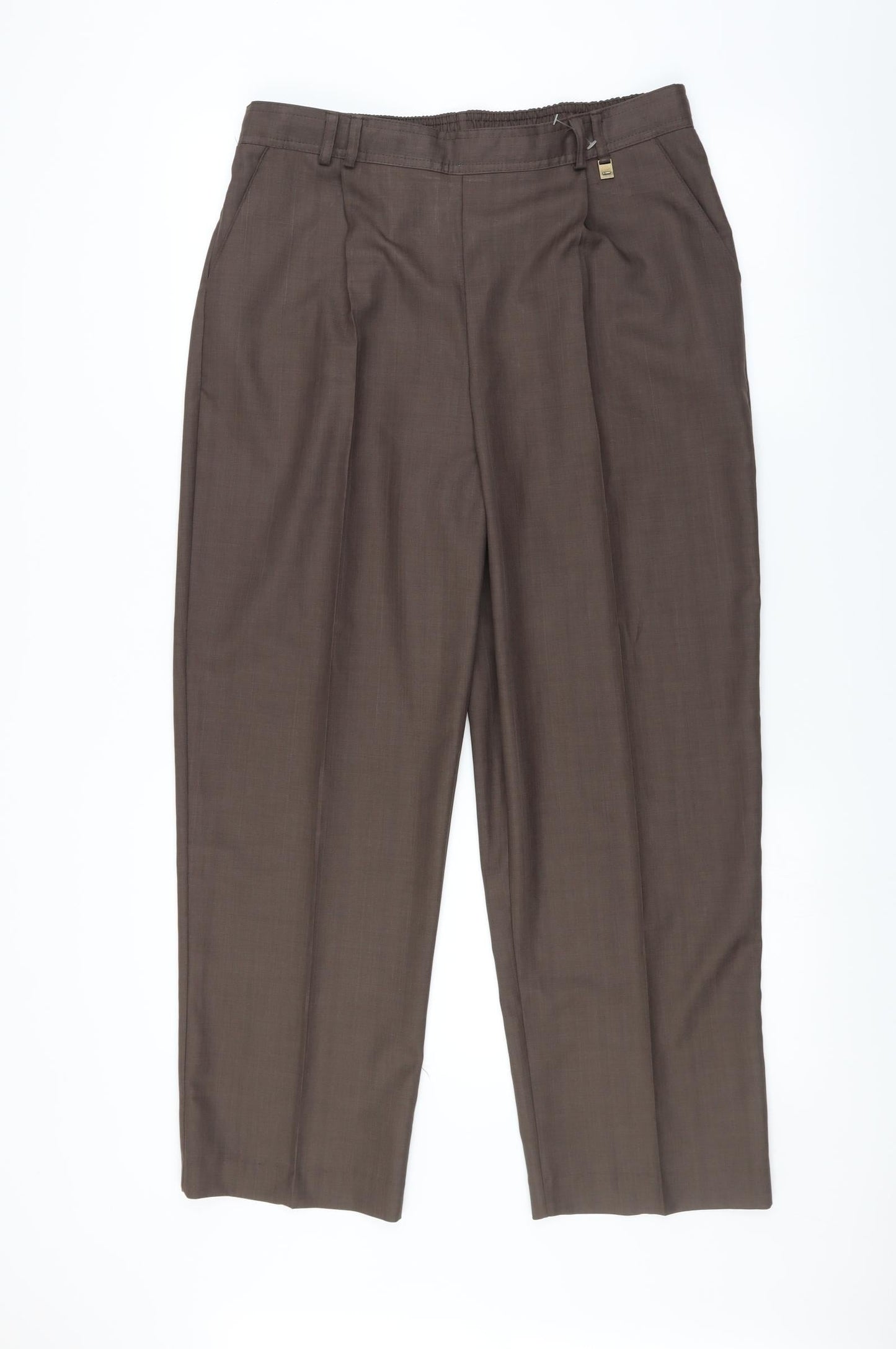 AMARANTO Womens Brown   Trousers  Size 14 L27 in