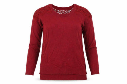 hippie rose Womens Red   Pullover Jumper Size 6  - Embroidered detail