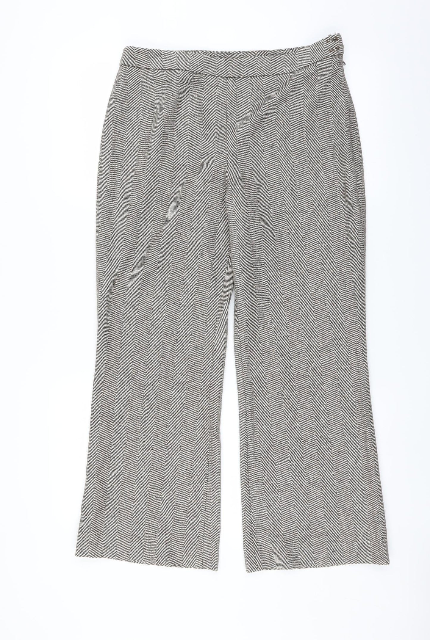 AMARANTO Womens Beige   Trousers  Size 10 L27 in - bootcut