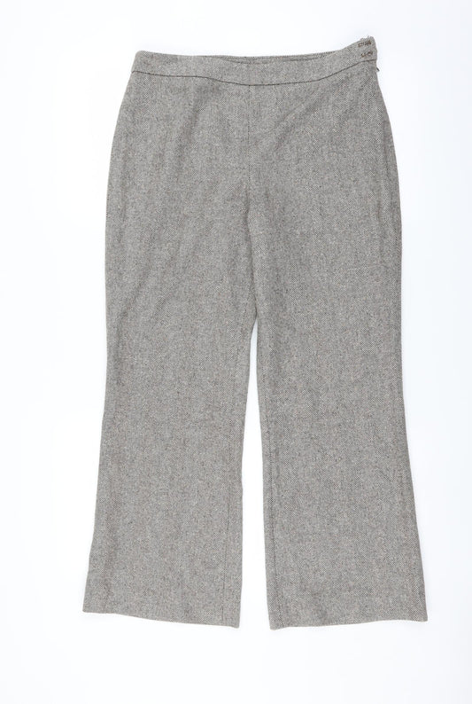 AMARANTO Womens Beige   Trousers  Size 10 L27 in - bootcut