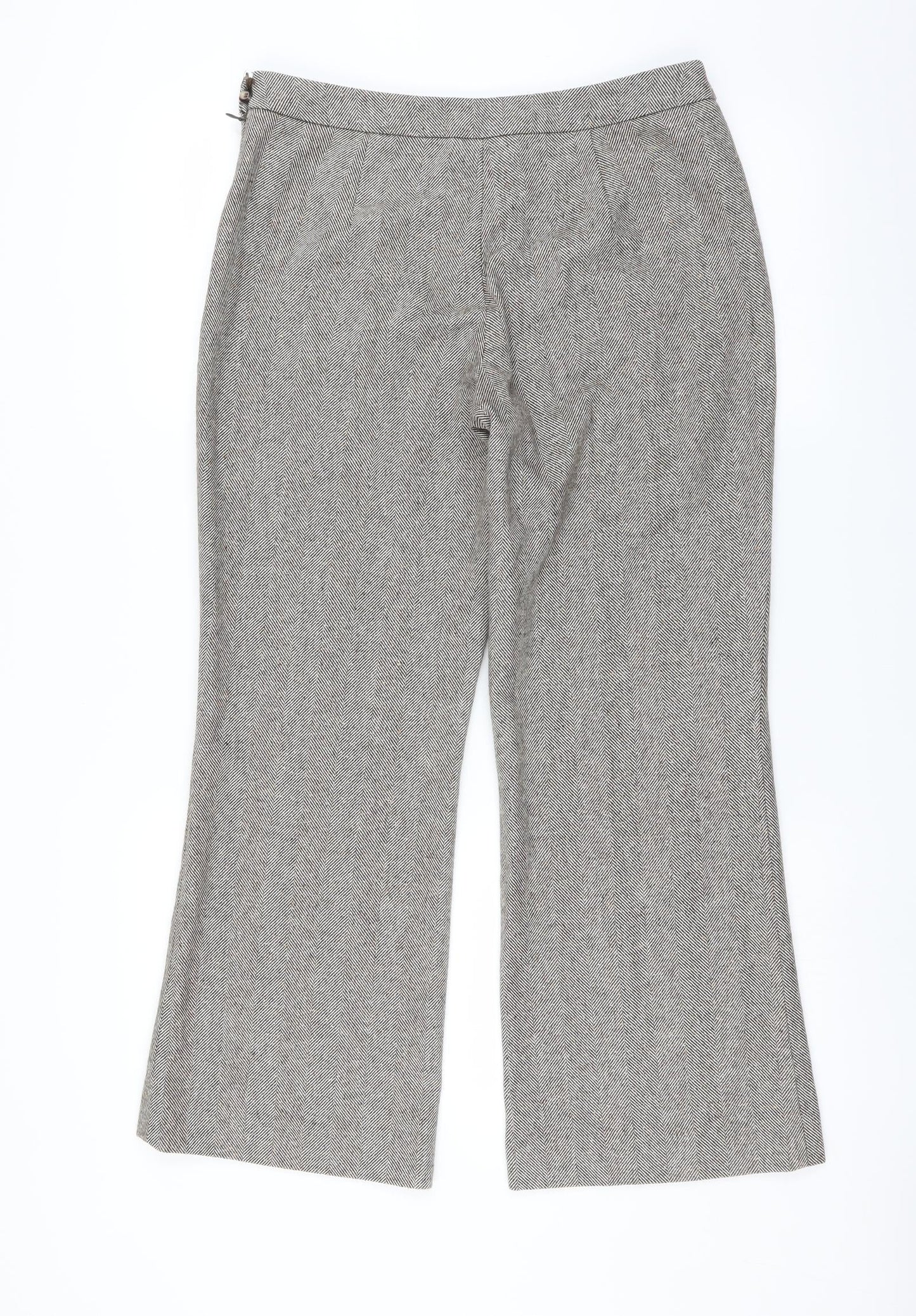 AMARANTO Womens Beige   Trousers  Size 10 L27 in - bootcut