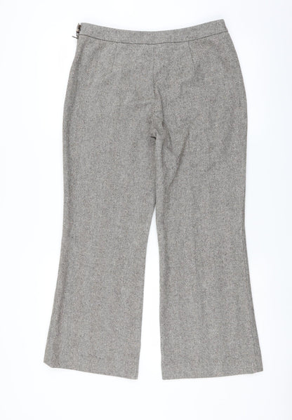 AMARANTO Womens Beige   Trousers  Size 10 L27 in - bootcut