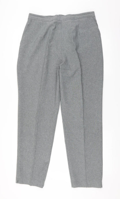 Womens UK Size 18 Preworn Regular Fit  Grey Trousers