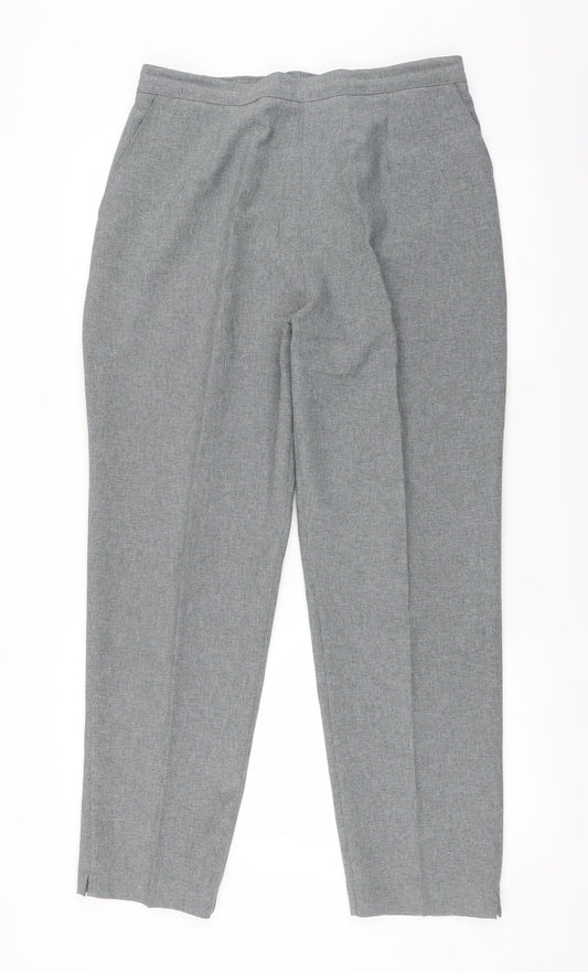 Womens UK Size 18 Preworn Regular Fit  Grey Trousers