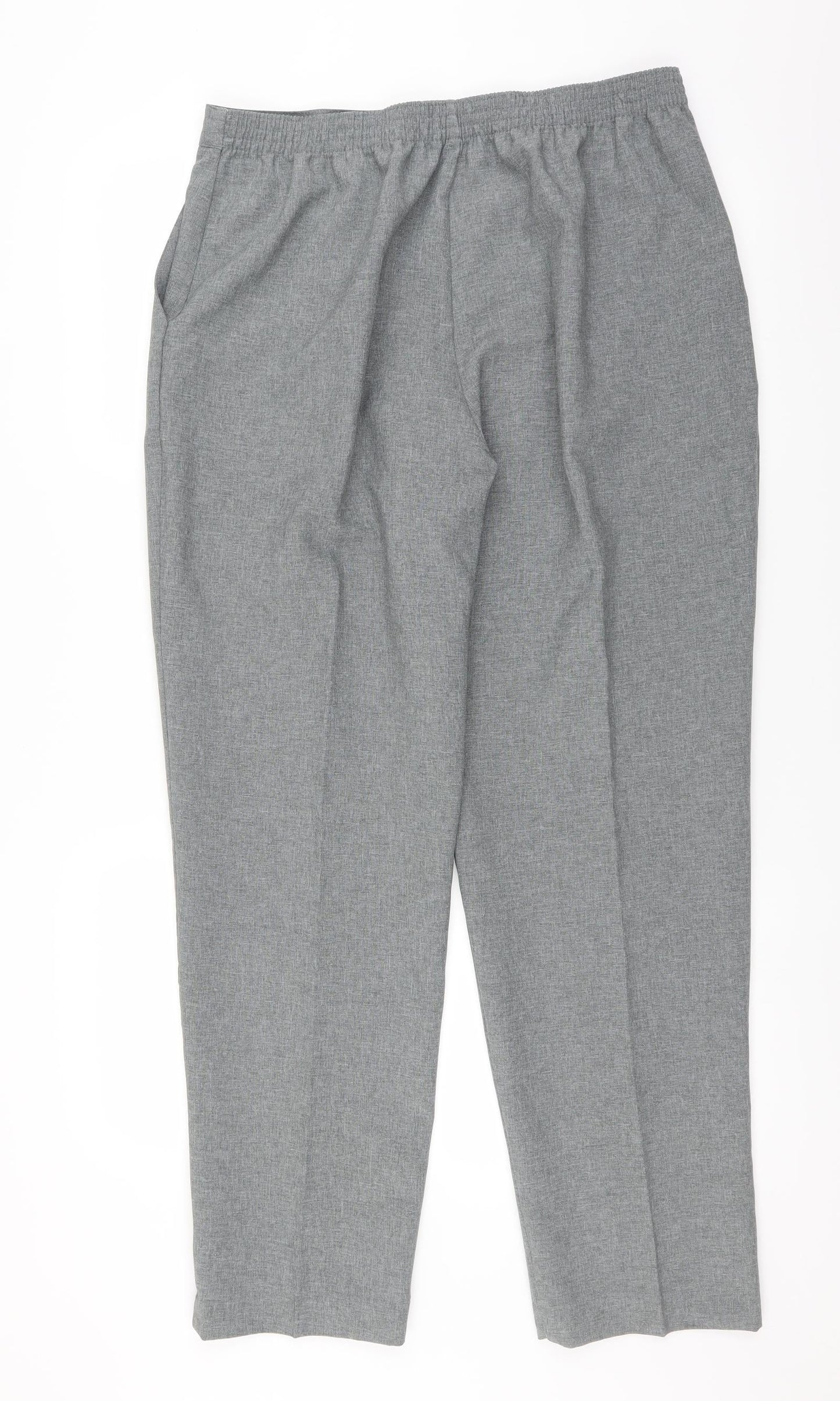 Womens UK Size 18 Preworn Regular Fit  Grey Trousers