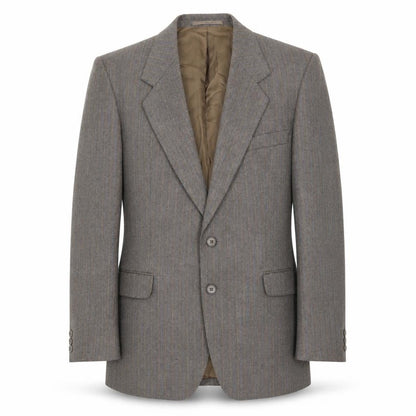 Campbell Brown Mens Brown Striped  Jacket Suit Jacket Size 42