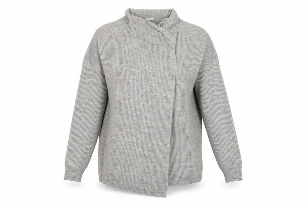Noisy May Womens Grey   Cardigan Jumper Size L
