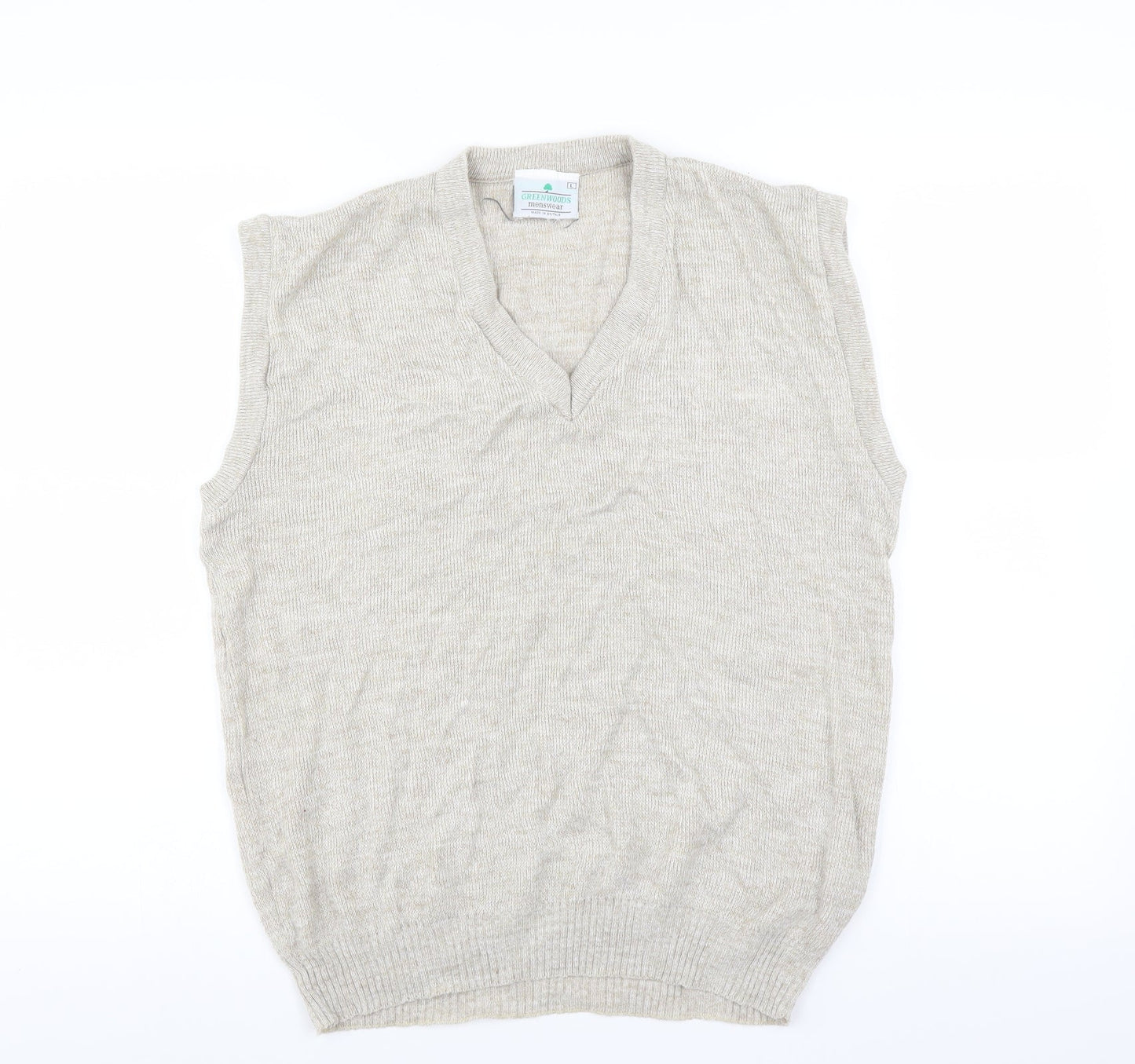 Greenwoods Mens Beige   Pullover Jumper Size L