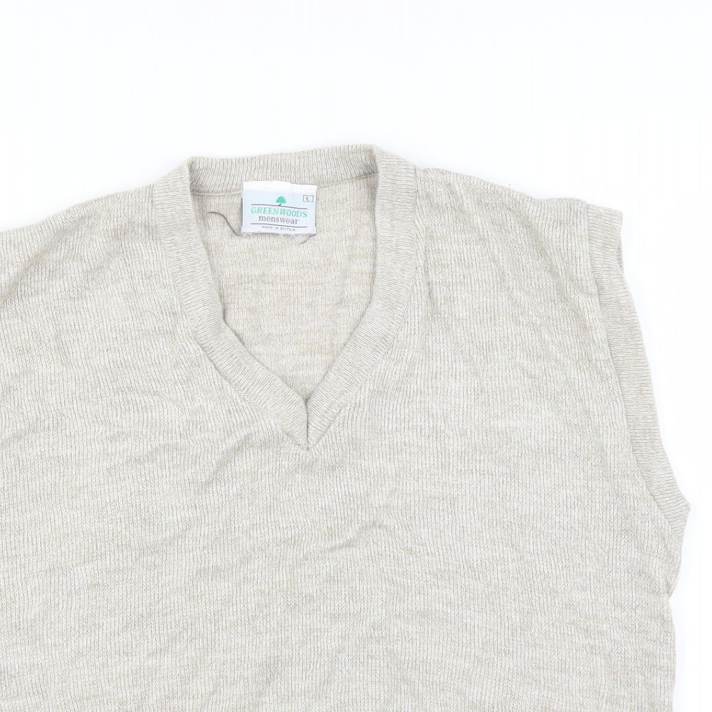 Greenwoods Mens Beige   Pullover Jumper Size L