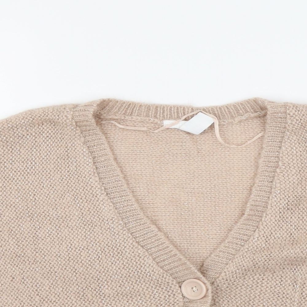 H&M Womens Pink   Cardigan Jumper Size M  - shrug