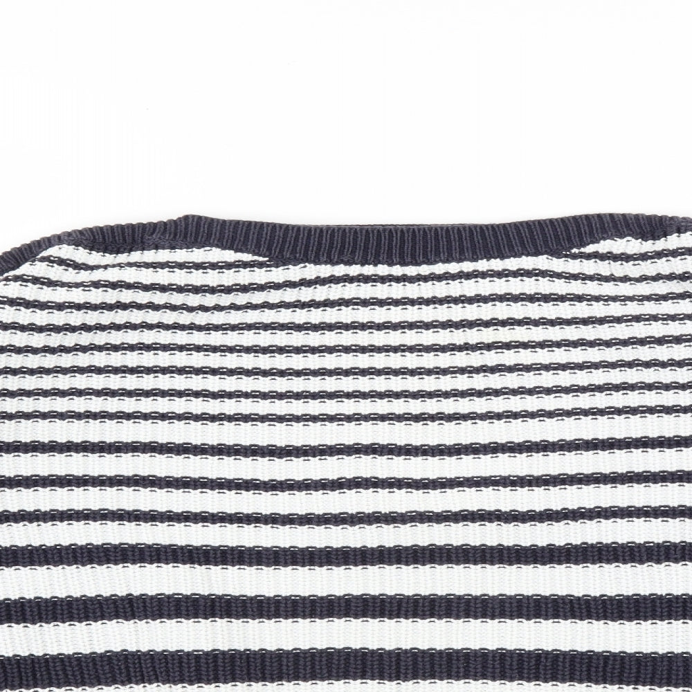 Marks & Spencer Womens Blue Striped  Pullover Jumper Size M