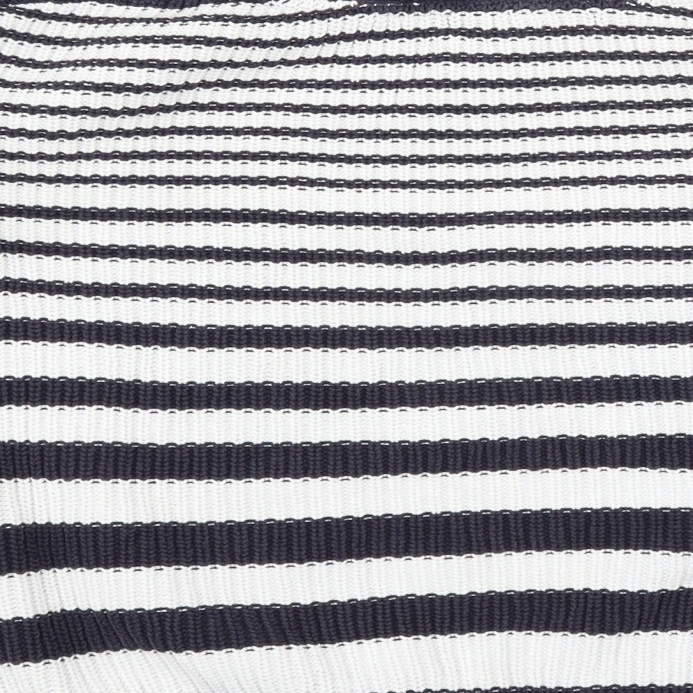 Marks & Spencer Womens Blue Striped  Pullover Jumper Size M
