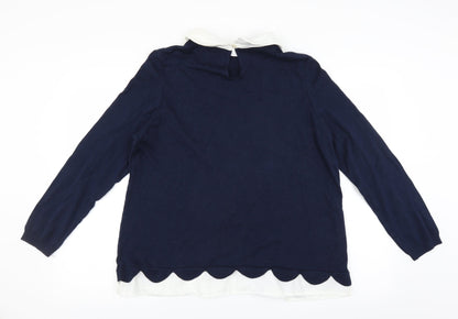 Preworn Womens Blue   Pullover Jumper Size L