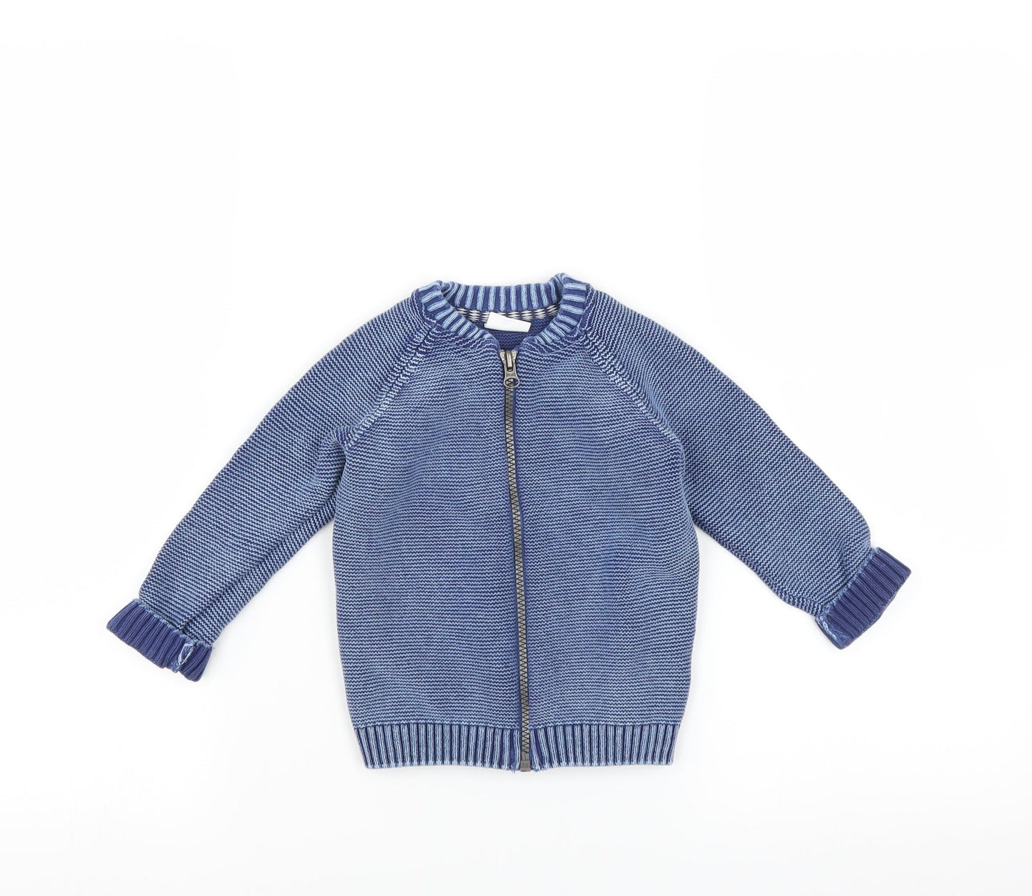 F&F Boys Blue   Cardigan Jumper Size 12-18 Months