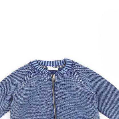 F&F Boys Blue   Cardigan Jumper Size 12-18 Months