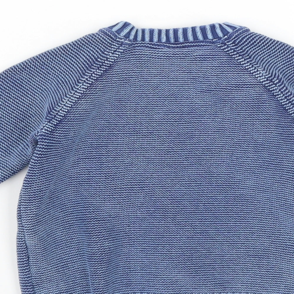 F&F Boys Blue   Cardigan Jumper Size 12-18 Months