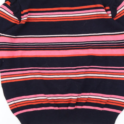 Oasis Womens Blue Striped  Pullover Jumper Size S