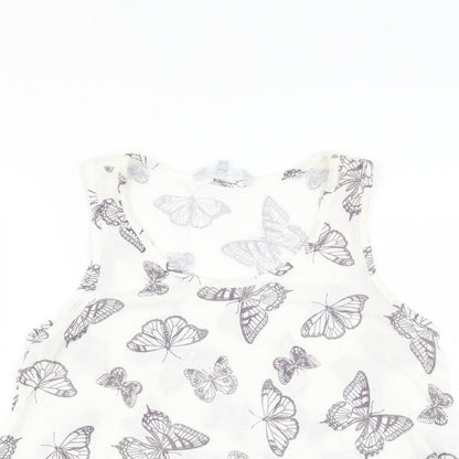 Red Herring Womens White   Pullover Jumper Size 16  - Butterflies