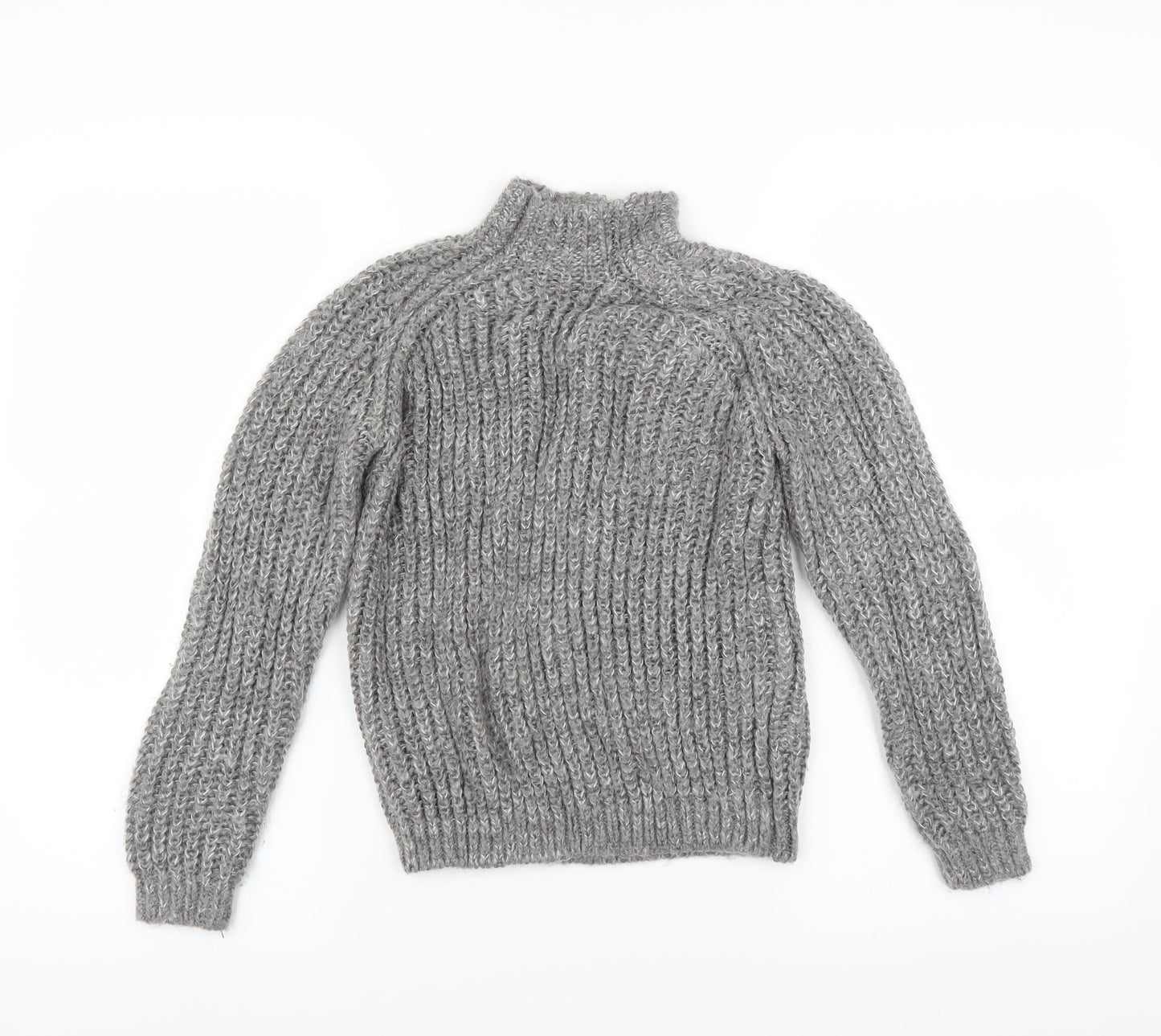 Marks and Spencer Girls Grey   Pullover Jumper Size 10-11 Years