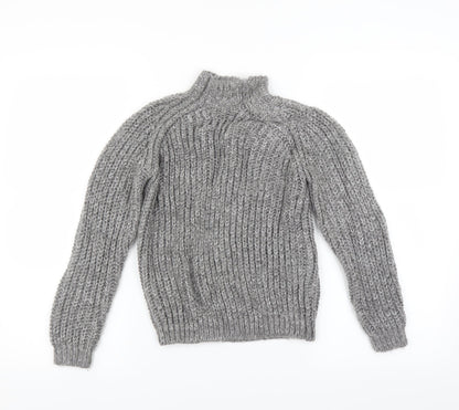 Marks and Spencer Girls Grey   Pullover Jumper Size 10-11 Years