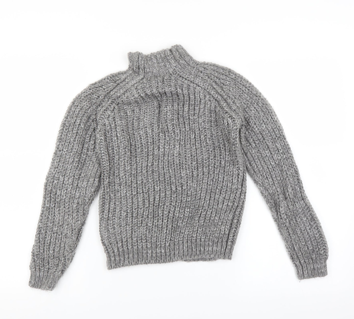 Marks and Spencer Girls Grey   Pullover Jumper Size 10-11 Years