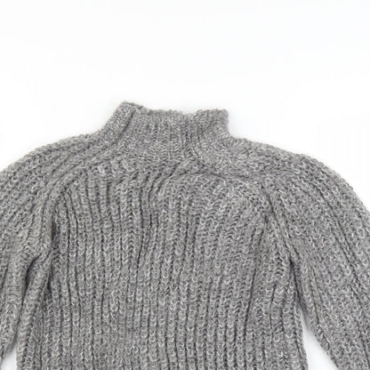 Marks and Spencer Girls Grey   Pullover Jumper Size 10-11 Years