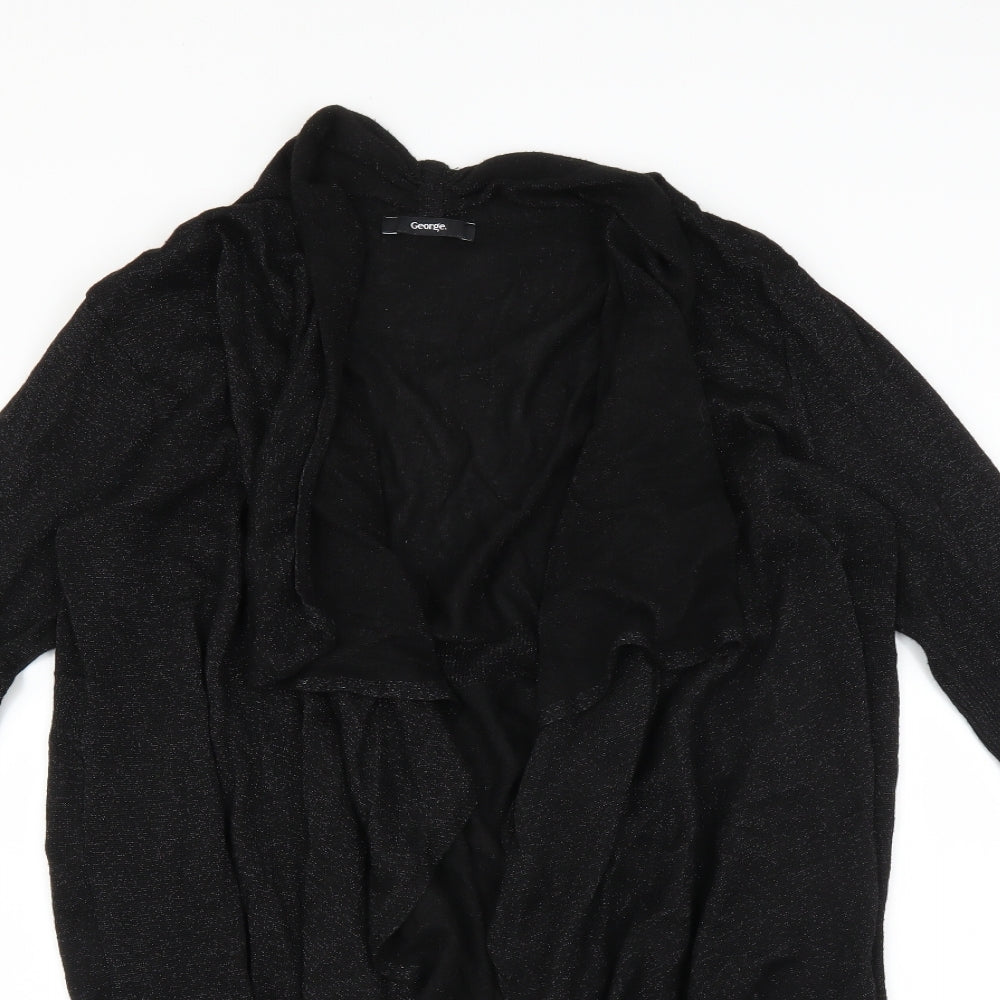 George Womens Black   Cardigan Jumper Size 12  - glittery